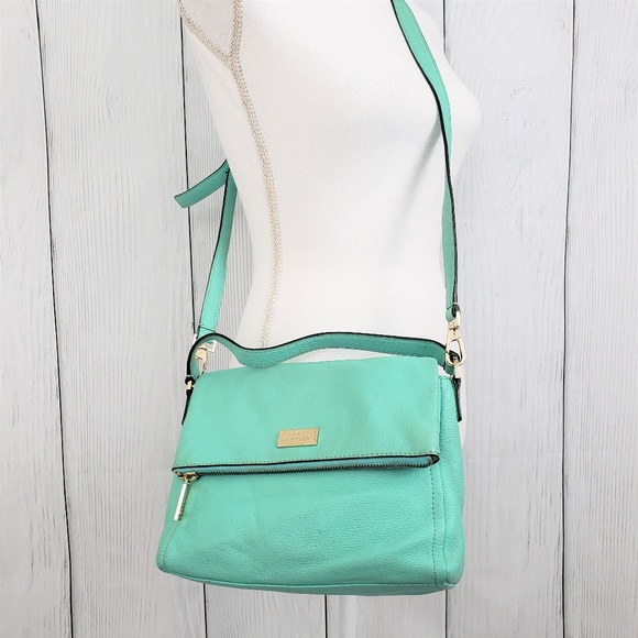 KATE SPADE Foldover Pebbled Leather Crossbody Bag - Picture 3 of 8